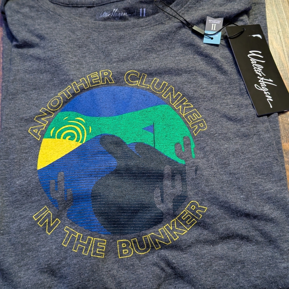 "Another Clunker in the Bunker" Graphic Tee - Navy